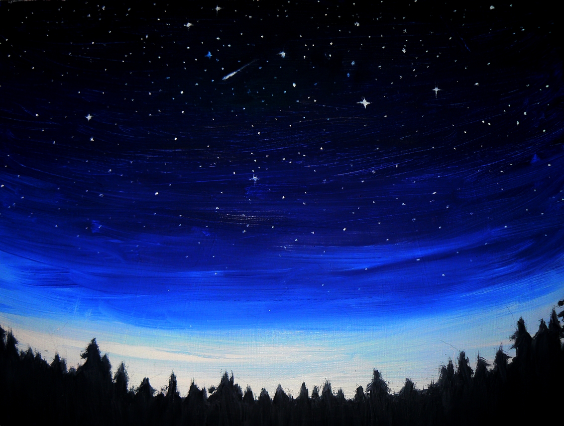 Night Sky Oil Paintings | Oil Paintings Online Store-saigonsouth.com.vn